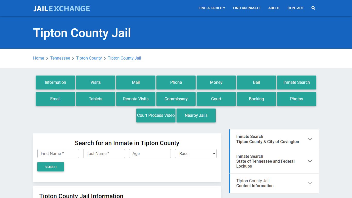 Tipton County Jail Roster Lookup, TN, Inmate Search